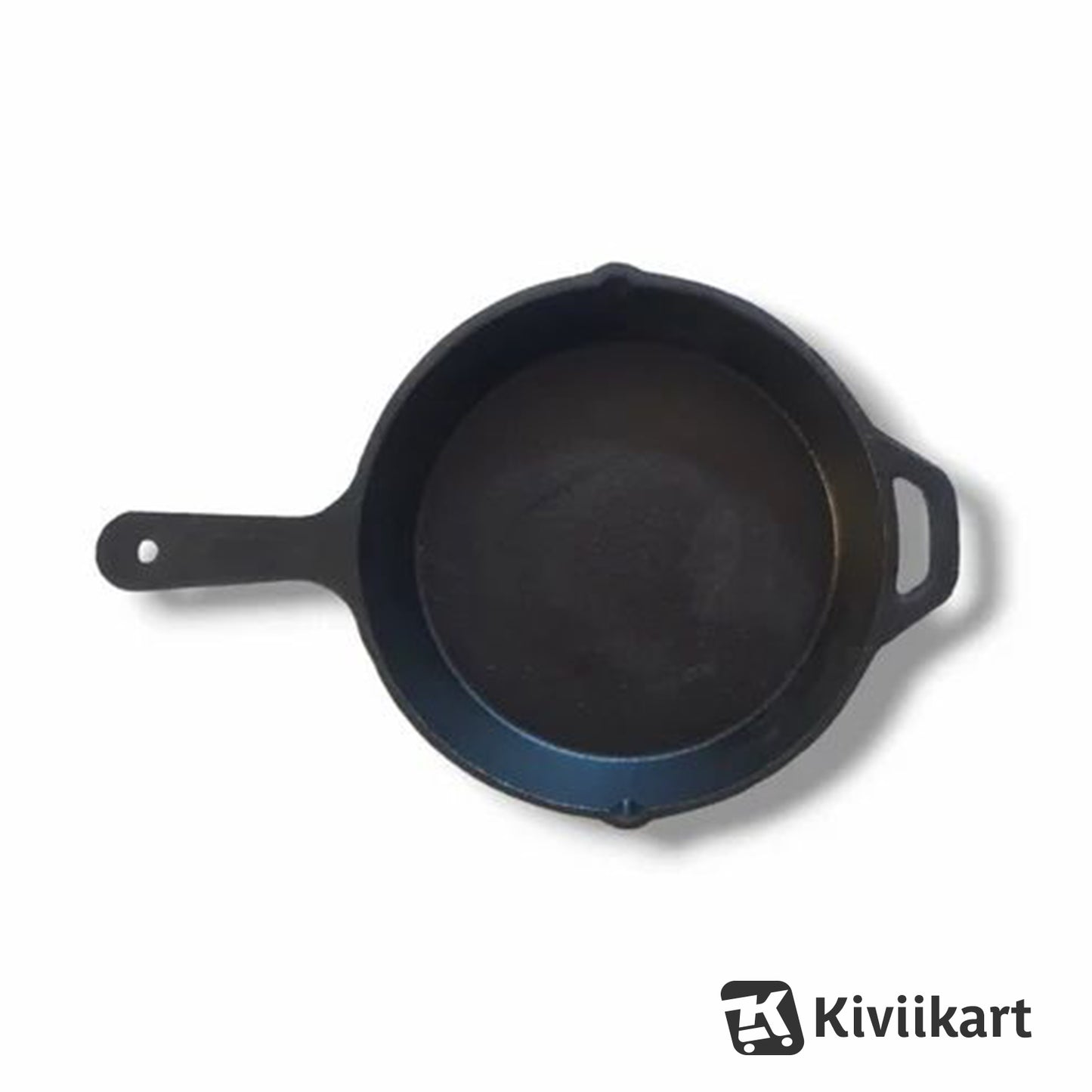 Cast Iron Pre Seasoned Large 10(25.4 cm) Inch Skillet/Frying Pan/Griddle Cookware Utensils for Indoor and Outdoor Cooking KiviiKart