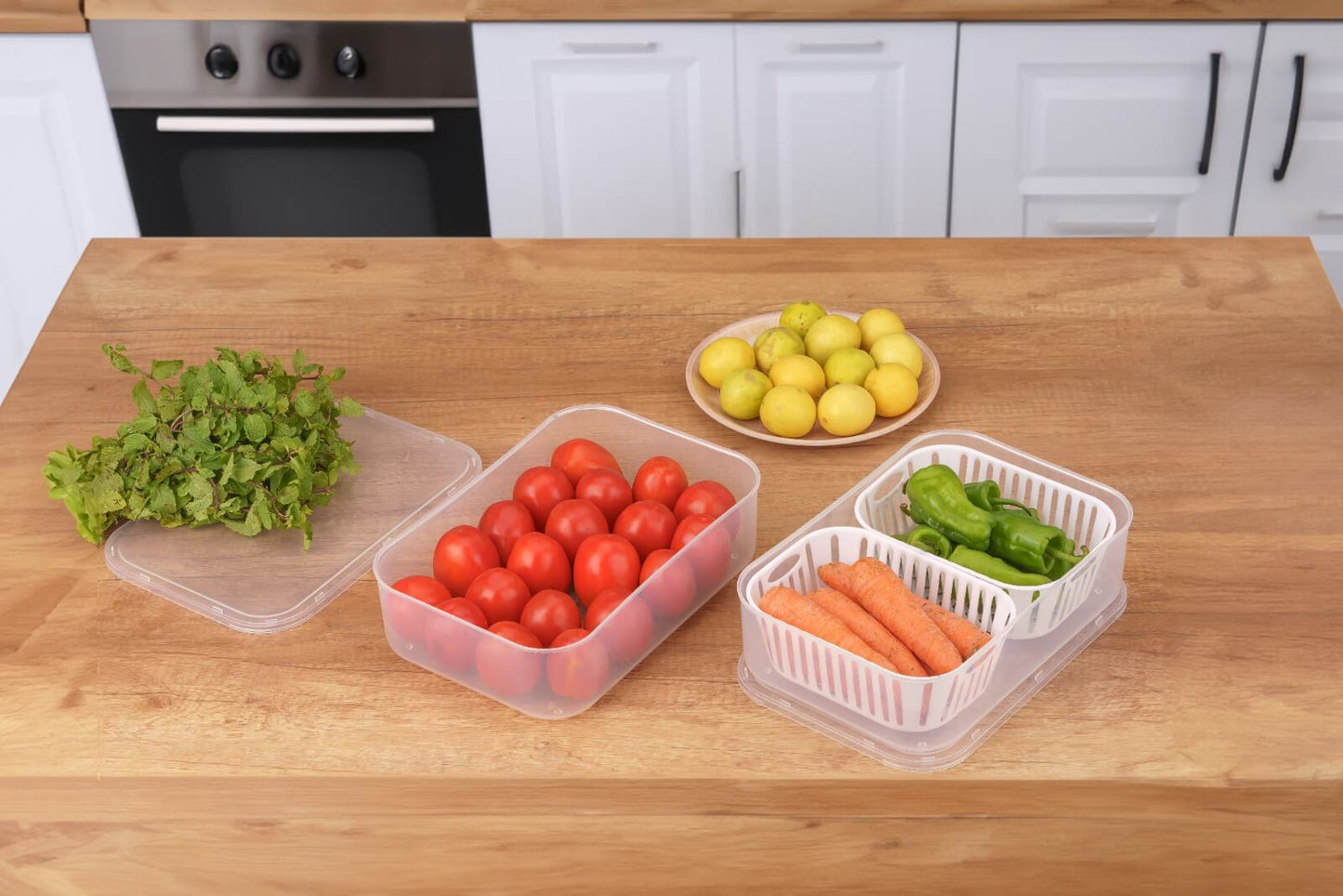 Smart 2 in 1 refrigerator(Fridge) storage container KiviiKart
