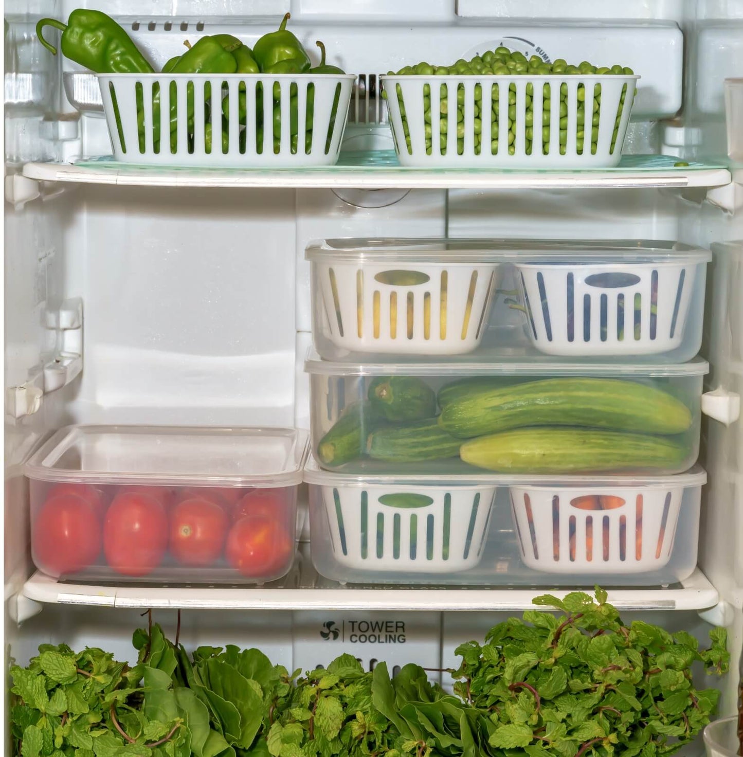 Smart 2 in 1 refrigerator(Fridge) storage container KiviiKart