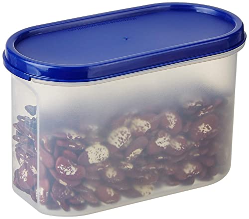 Air Tight Kitchen Stackable Durable BPA-Free Modular Design Storage Container Set with Plain Lids, 5Pcs Food Saver Plastic Jar Set for Pulses, Rice, Dal, Atta, Flour, Cereals, Snacks KiviiKart