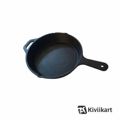 Cast Iron Pre Seasoned Large 10(25.4 cm) Inch Skillet/Frying Pan/Griddle Cookware Utensils for Indoor and Outdoor Cooking KiviiKart