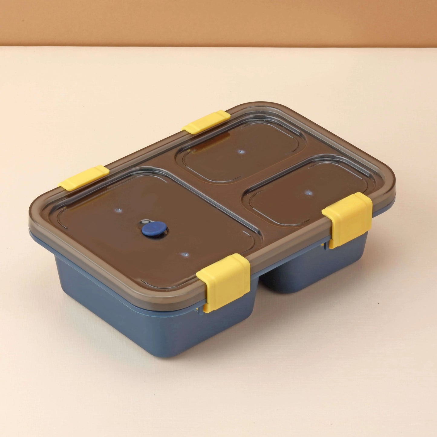 Lunch Box for Kids, Boys, Girls, School & Office Men (3 Compartment Lunch Box) (Blue) My Store