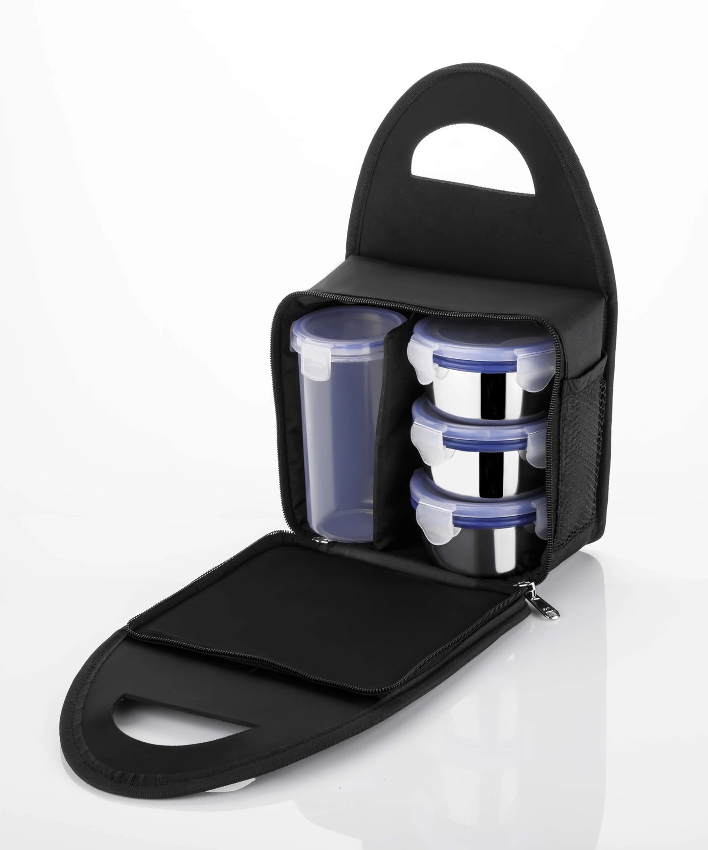 Royal 3 Containers Stainless Steel with Leak Proof Plastic water bottle Lunch Box My Store