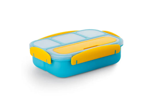 Snack Containers 4 Compartment Insulated Lunch Box Reusable Freezer Safe Leak Proof Tiffin Box for Boys, Girls, School & Office Men My Store