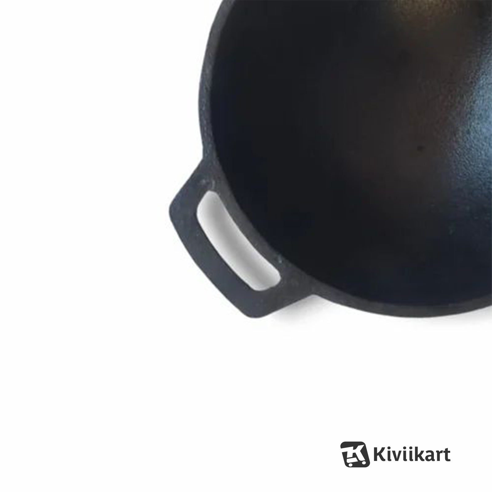 Cast Iron Kadai | Heavy Duty Traditional Cookware for Deep Frying & Curry | Toxin-Free & Long-Lasting KiviiKart