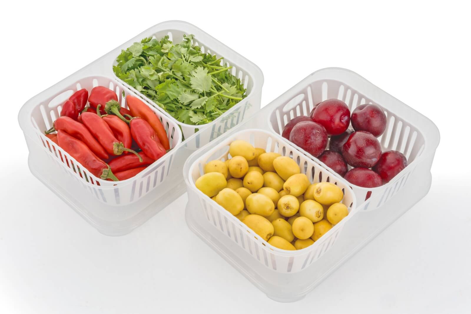 Smart 2 in 1 refrigerator(Fridge) storage container KiviiKart