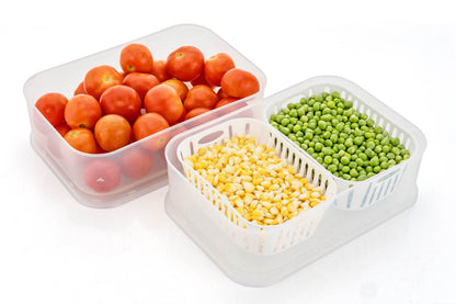 Smart 2 in 1 refrigerator(Fridge) storage container KiviiKart