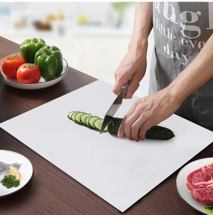 Premium Stainless Steel Chopping Board, 41x29 cm 304 Stainless Steel Cutting Board, Large cutting board suitable for meat, fruits, vegetables, bread, and baking KiviiKart